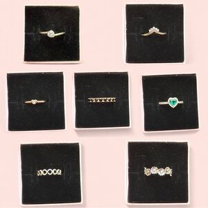 Pandora Rose Gold and Silver Rings